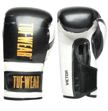 Tuf Wear Victor Training Gloves Black/White 12oz